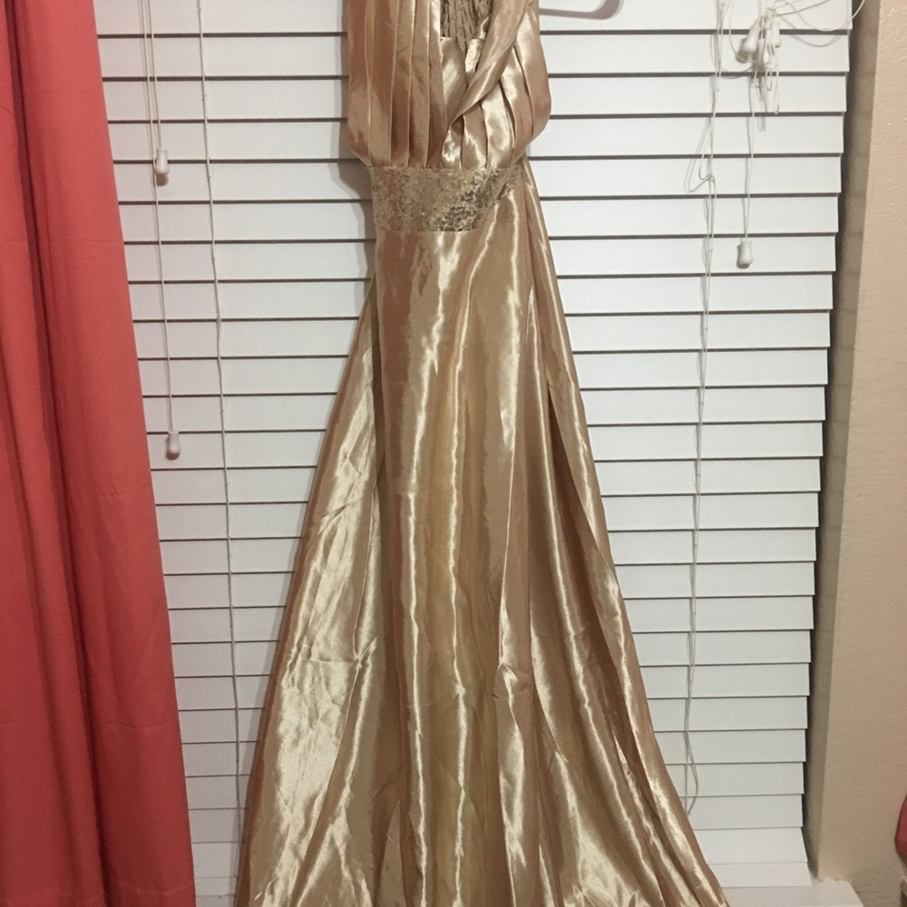 Gold formal dress